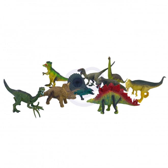 Sada figurek dinosaurů s herní podložkou a kufříkem