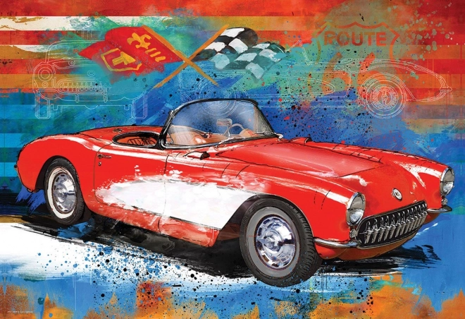 EUROGRAPHICS Puzzle v plechové krabičce Corvette 550 dílků