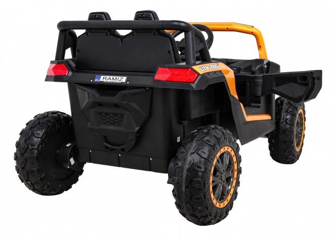 Buggy UTV 2000M závodní auto na baterie + MP3 zvuky světla + dálkové ovládání + pomalý start – Zlaté