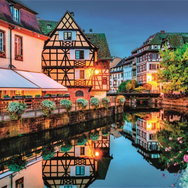 CLEMENTONI Puzzle Štrasburk - Staré město 500 dílků