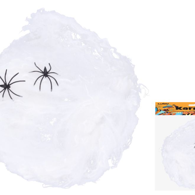 Halloweenský set - pavučina s pavouky 20 g