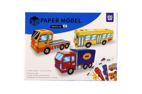 3D papírové modely - dopravní prostředky