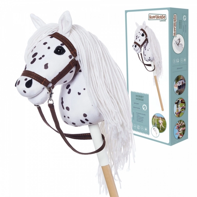 Hobby Horse HOPPIHORSE A4 Leopard - bílý