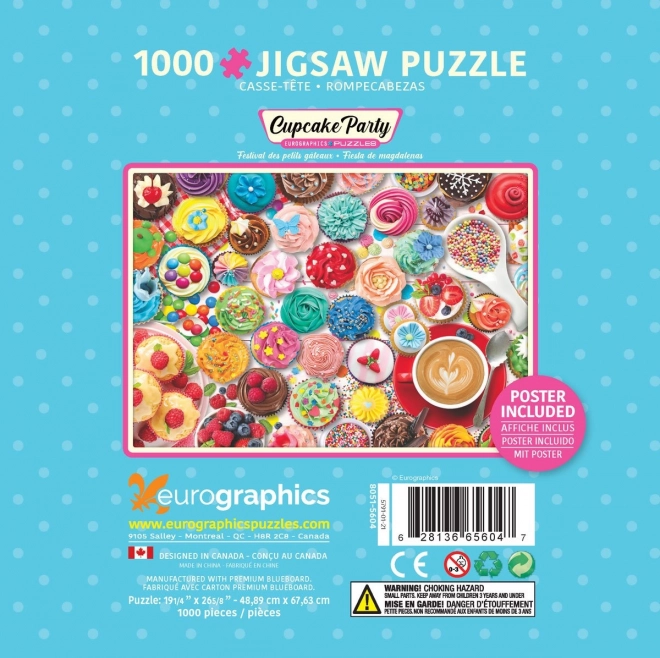 EUROGRAPHICS Puzzle v plechové krabičce Dortíková oslava 1000 dílků