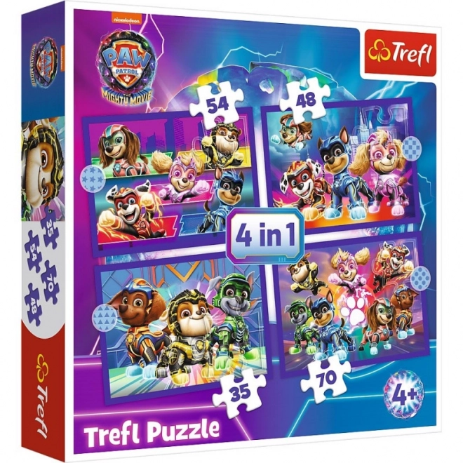 Puzzle 4v1 Psi Patrol Hrdinové Tlapková patrola