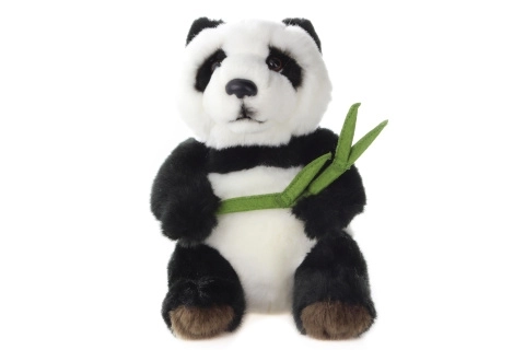 Plyš Panda s listem 18 cm