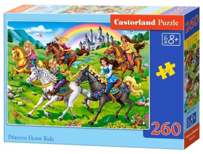 Puzzle princezna na koni