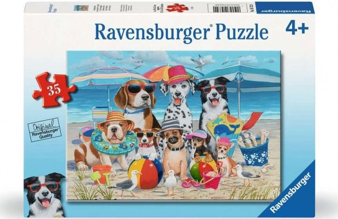 Puzzle Zvířecí kamarádi na pláži 35 dílků