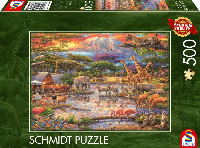 Puzzle Ráj pod Kilimandžárem 500 dílků