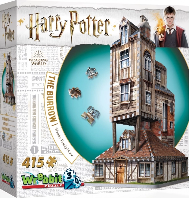 WREBBIT 3D puzzle Harry Potter: Doupě 415 dílků