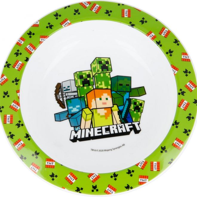 STOR Dětská jídelní miska Minecraft