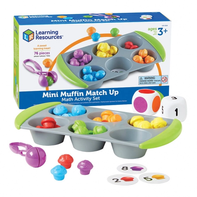 Mini Muffin Match Up Math Activity Set Výukové zdroje LER 5556