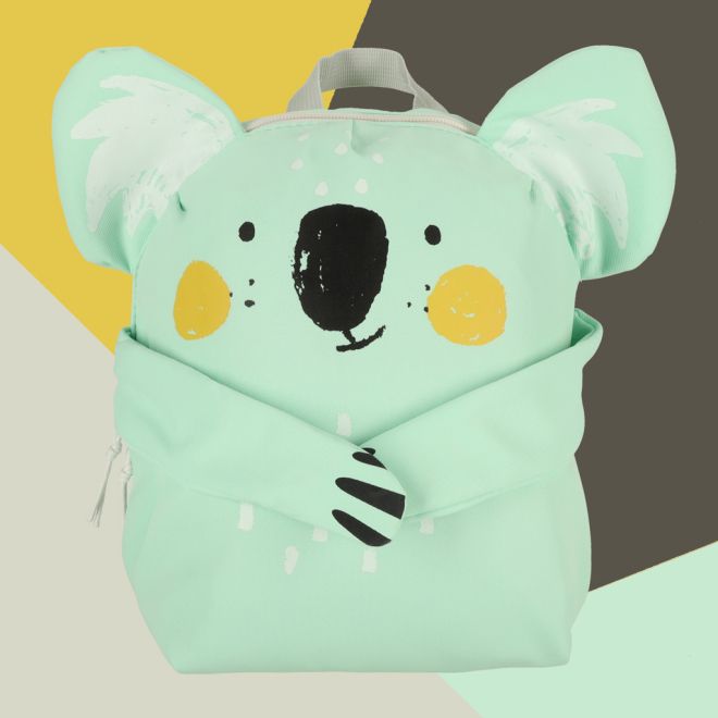 Školka koala školní batoh zelený