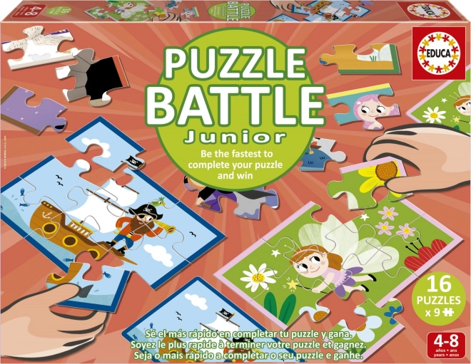 EDUCA Puzzle bitva Fantazie 16x9 dílků