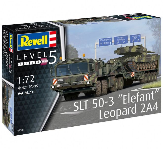 Plastikový model SLT 50-3 Elefant + Leopard 2A4