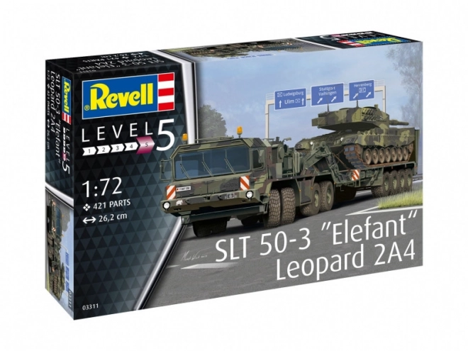 Plastikový model SLT 50-3 Elefant + Leopard 2A4