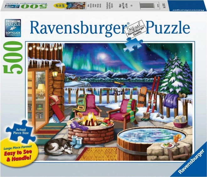 RAVENSBURGER Puzzle Polární záře XXL 500 dílků