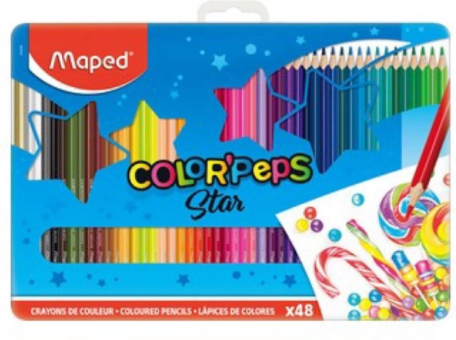Trojhranné pastelky Maped Color'Peps 48 ks
