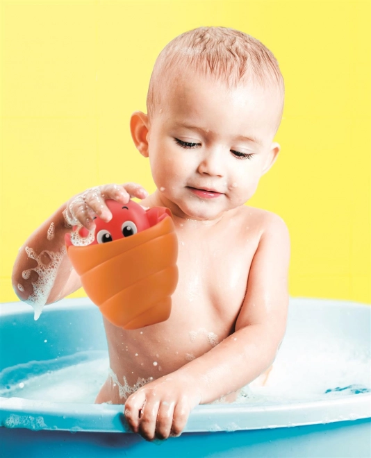 CLEMENTONI BABY Peekaboo Vodní kamarádi: Vykukující krab