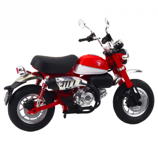 Motocykl retro kovový červený 1:12