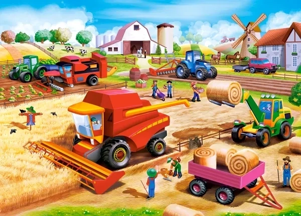 CASTORLAND Puzzle Práce na farmě 60 dílků