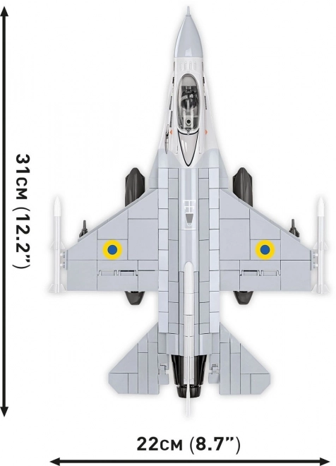 Stavebnice F-16C Fighting Falcon v barvách Ukrajiny
