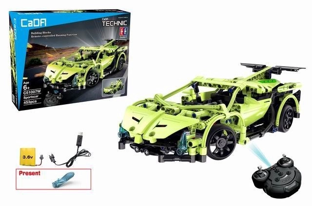 Stavebnice technic R/C sportovní auto na dálkové ovládání 453ks