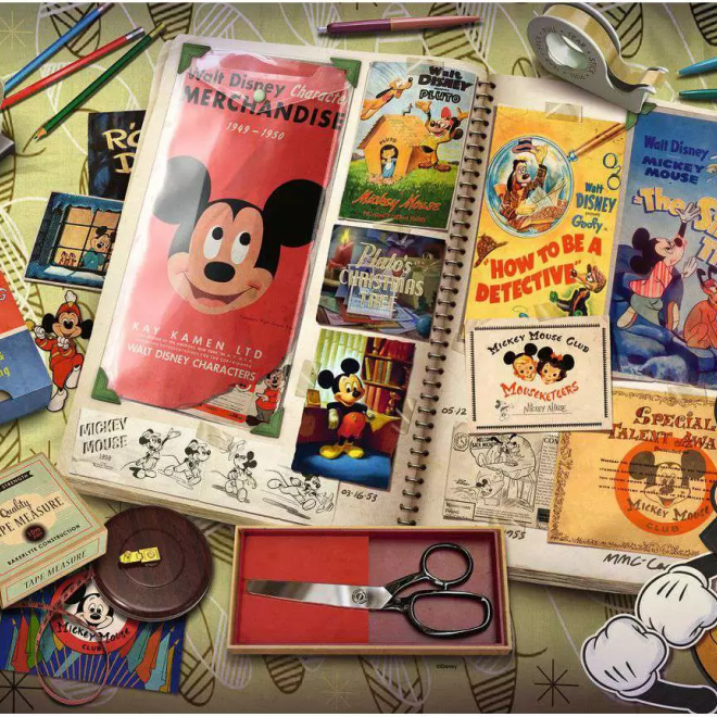 RAVENSBURGER Puzzle Disney: 1950 Mickeyho výročí 1000 dílků