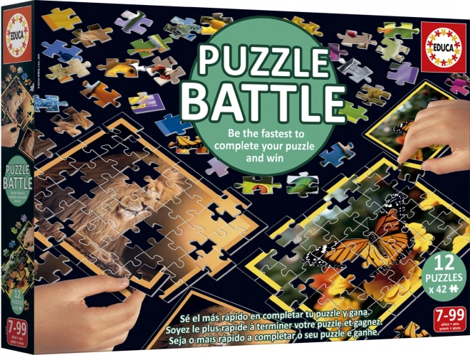 EDUCA Puzzle bitva Příroda 12x42 dílků