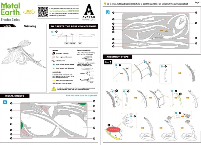 METAL EARTH 3D puzzle Premium Series: Avatar Skimwing