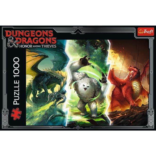 Puzzle 1000 prvků Legendární monstra Faerunu Dungeons & Dragons