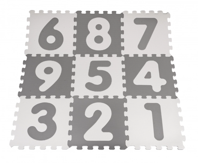 Antibakteriální podložka Puzzle Numbers Grey