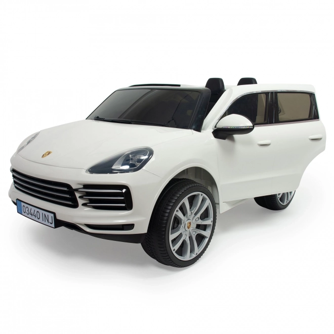 INJUSA 719 Dětské dvoumístné elektrické vozidlo PORSCHE CAYENNE S 12V R/C bílé
