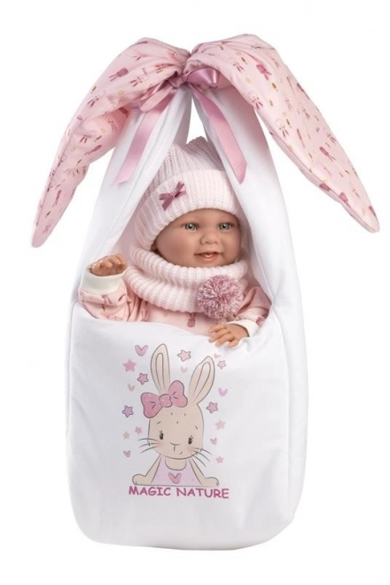 Llorens 73802 NEW BORN HOLČIČKA - realistická panenka miminko s celovinylovým tělem - 40 cm