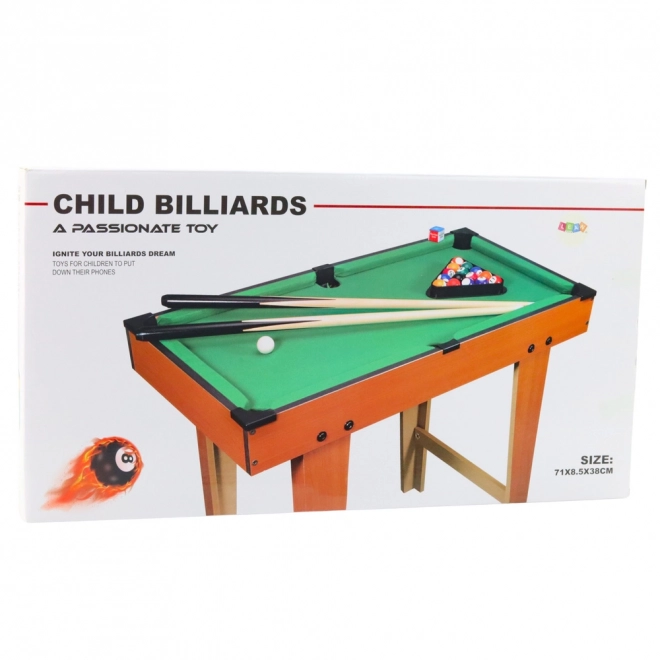 Mini billiard stůl dřevěný