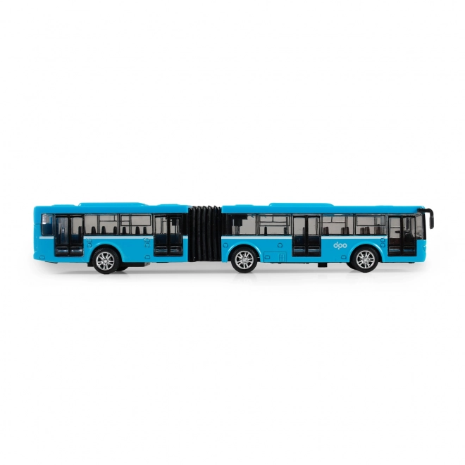 Kovový kloubový autobus DPO Ostrava modrý 18 cm