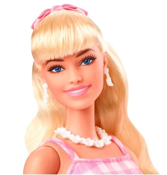 Filmová panenka Barbie Margot Robbie jako Barbie v růžových šatech