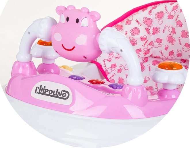 CHIPOLINO Chodítko interaktivní Little Cow Pink