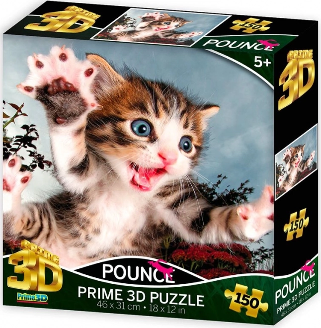 Prime 3D puzzle skákající kočka