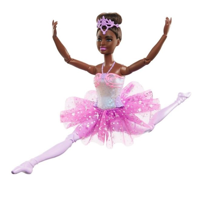 Panenka Barbie Dreamtopia baletka Magical Lights Brunette