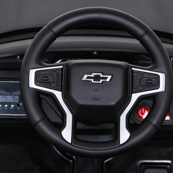 Chevrolet Tahoe Elektrické dětské auto černé + dálkové ovládání + EVA + rádio MP3 + LED dioda