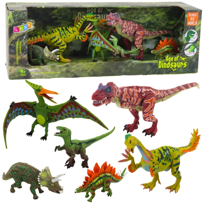 Sada pohyblivých figurek dinosaurů