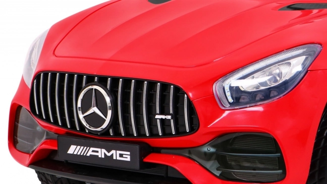 Mercedes Benz GT baterie pro děti Červená + dálkové ovládání + pomalý start + MP3 LED