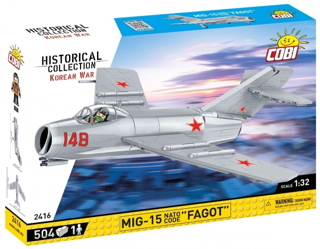 COBI 2416 Korean War MIG-15 FAGOT, 1:32, 504 k, 1 f