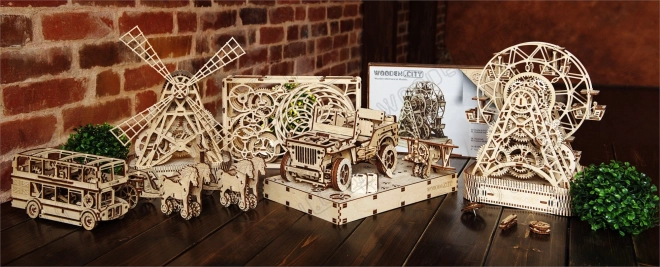 WOODEN CITY 3D puzzle Londýnský autobus 216 dílů