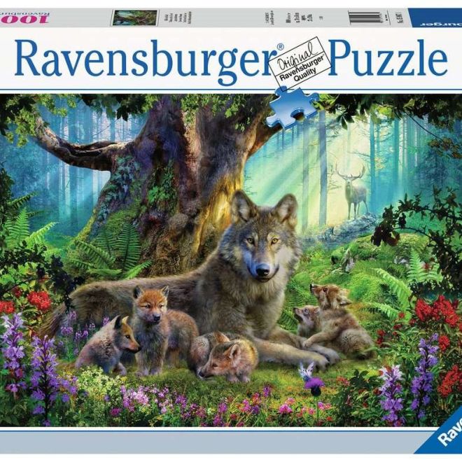 RAVENSBURGER Puzzle Vlci v lese 1000 dílků