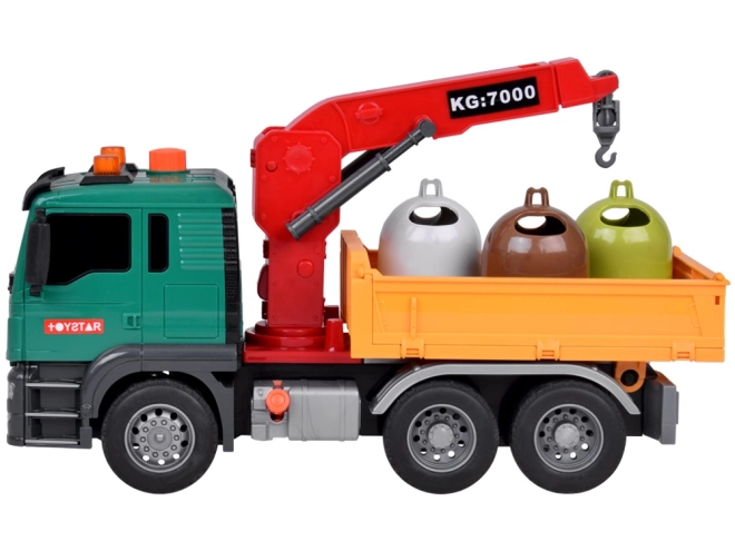 Edukativní popelářské auto s kontejnery