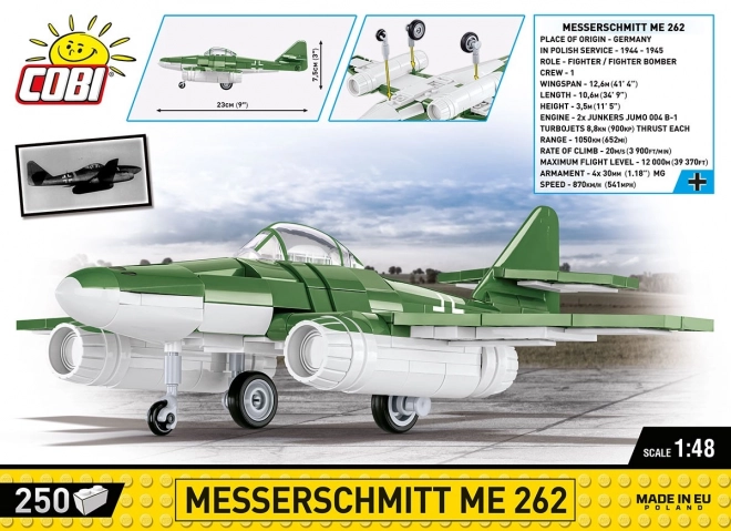 COBI 5881 II WW Messerschmitt ME 262, 1:48, 250 k