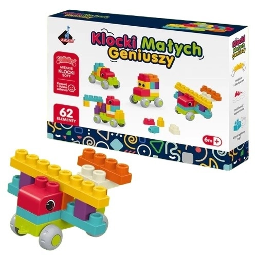 Kostky Malých géniů - Měkké 62 díly