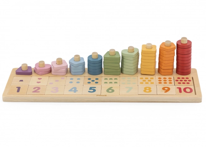Dřevěné počítadlo a třídící hračka Montessori od PolarB